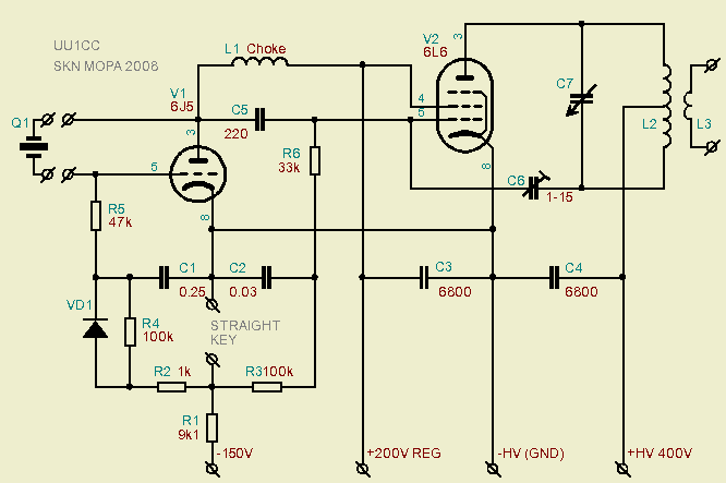 Boosted Pierce – Circuit Schematic