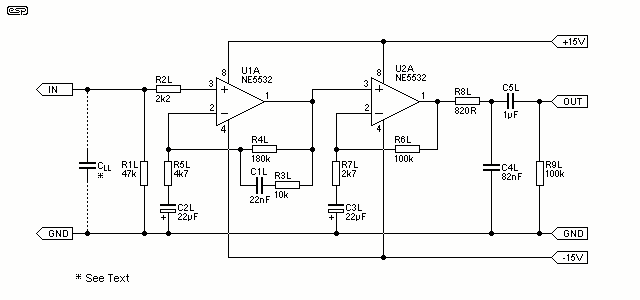 Hi-Fi Phono Preamp RIAA Equalisation circuit