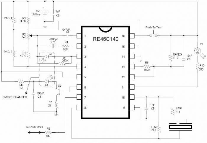 smoke detector alarm schematic re46c140 – Circuit Schematic