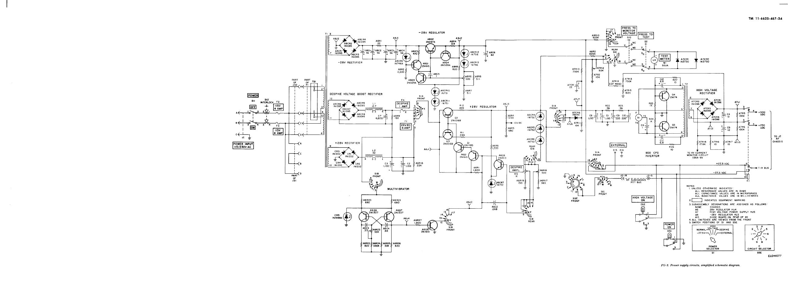 Power Supply Circuits Simplified Schematic Diagram – Circuit Schematic