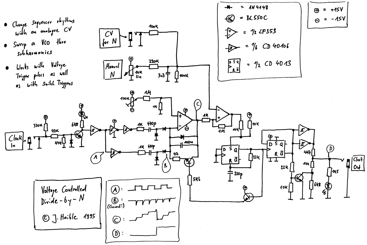 Voltage Controlled Divide By N – Circuit Schematic