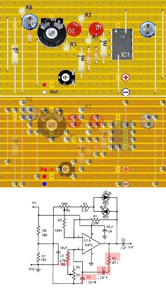 Choosing a simple audio frequency sine wave generator – Circuit Schematic