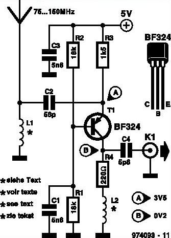 FM Radio Receiver Antenna Booster Circuit