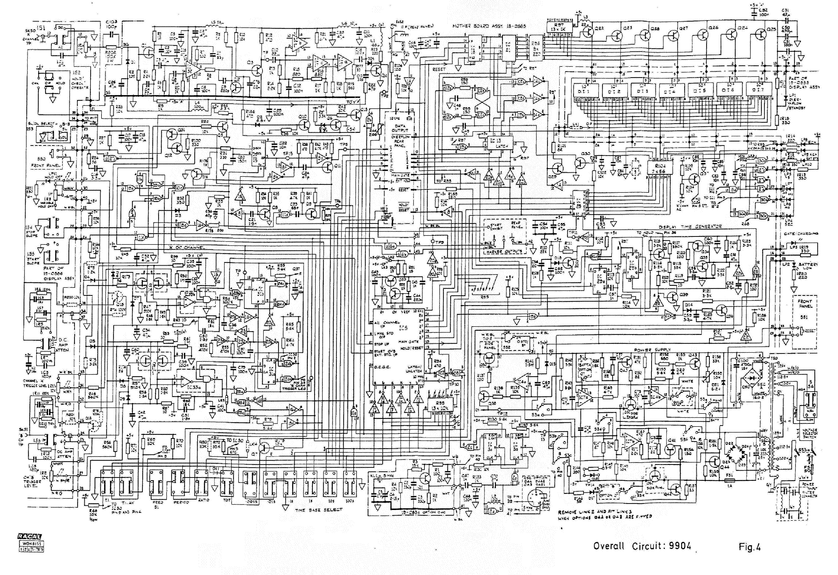 RACAL-DANA MODEL 9904 FREQUENCY METER A3 CIRCUIT – Circuit Schematic