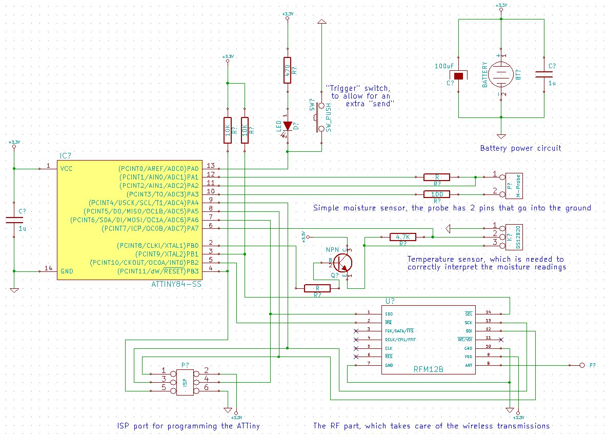 Moisture Sensor Project circuit