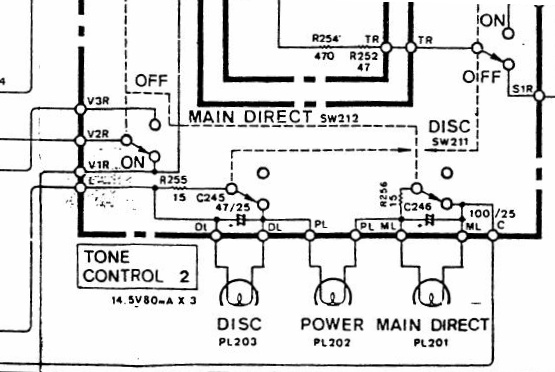 Restoration of a Yamaha A-760 vintage integrated amplifier – Circuit Schematic