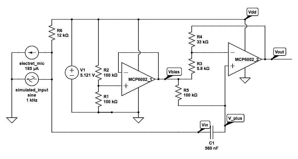 electrodes circuit