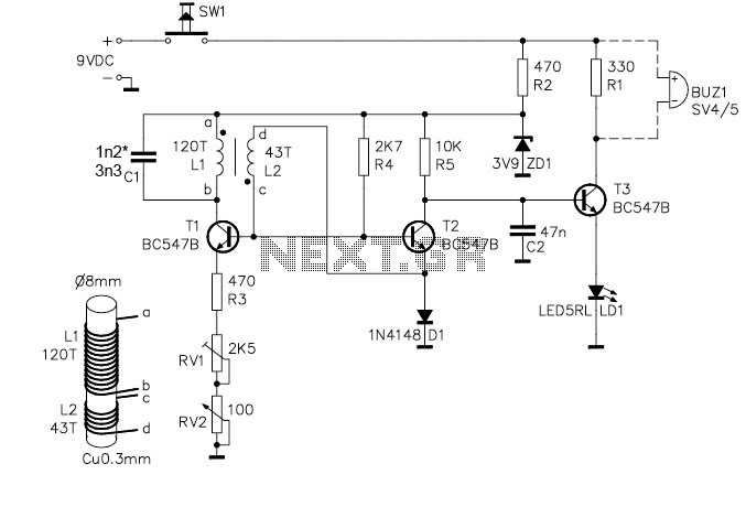 Metal detector circuit