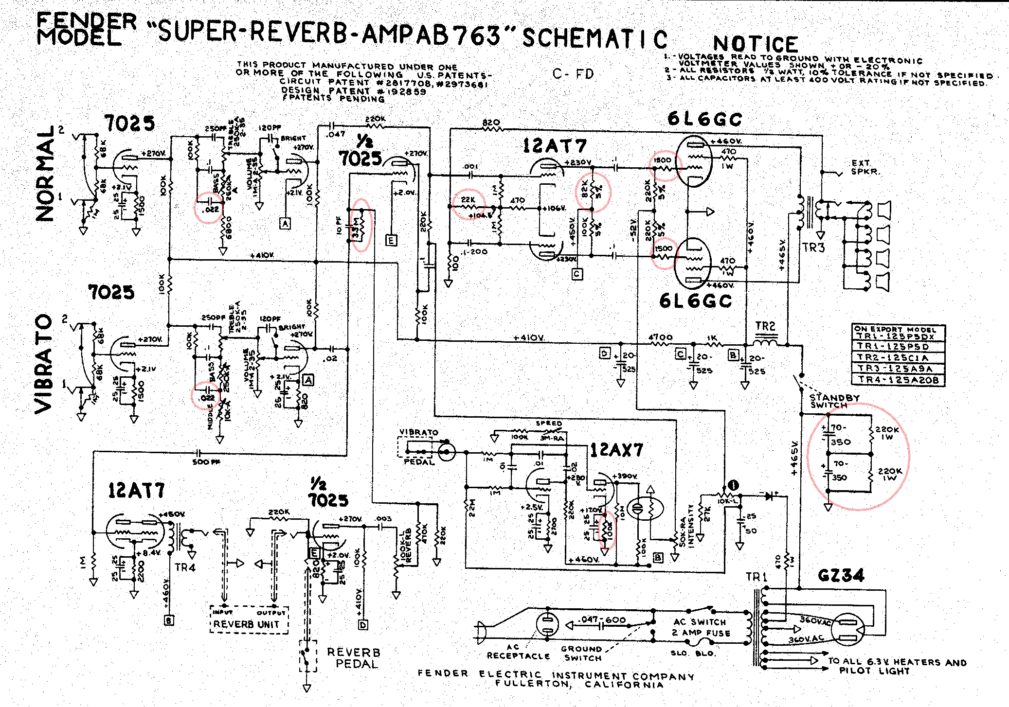 Super Reverb circuit – Circuit Schematic