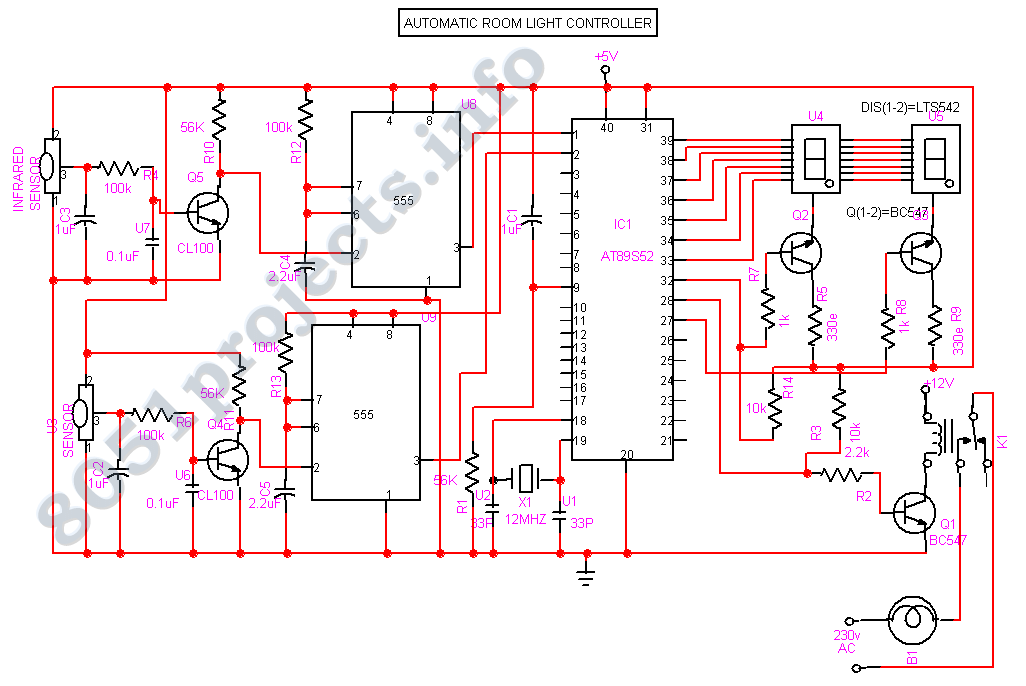 Auto light Controller and Visitor Counter