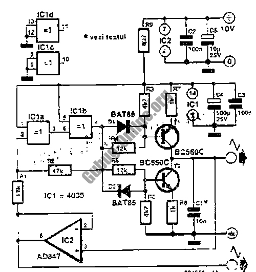 1KHz Square Wave Generator Circuit – Circuit Schematic