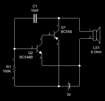 Very Simple Oscillator – Circuit Schematic