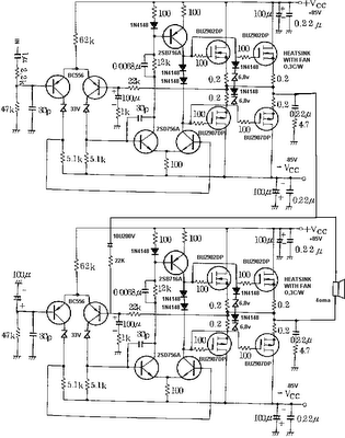 800w power amplifier mosfet – Circuit Schematic