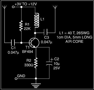 Active Shortwave Antenna PCB – Circuit Schematic
