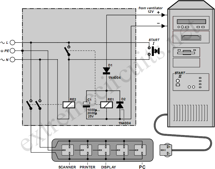 Automatic Mains Disconnect circuit