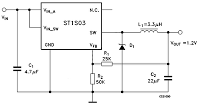 ADJUSTABLE 1 5A STEP DOWN 1 5MHz SWITCHING REGULATOR circuit