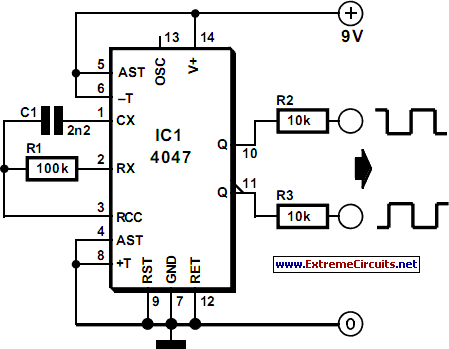 Liquid-Crystal Display (LCD) Tester – Circuit Schematic