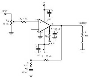 surround power amplifier lm3886 circuit