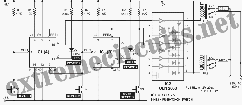 Smart Foot Switch – Circuit Schematic