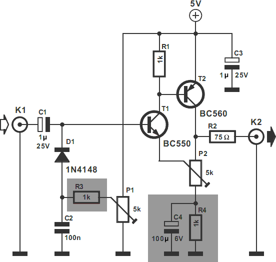 Video Amplifier Circuit – Circuit Schematic