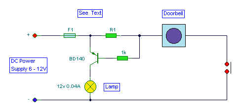 Doorbell Warning Switch – Circuit Schematic