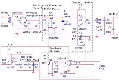 Schematics power supply switching PCB circuit