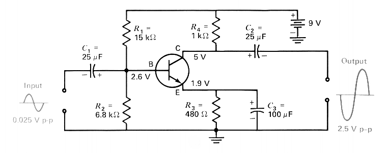 TYPICAL TRANSISTOR CIRCUIT