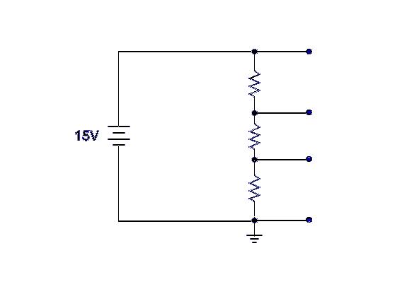 Reading a voltage divider schematic circuit