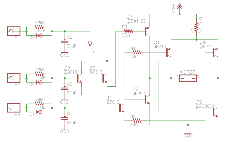 transistors Can someone help me understand this H-Bridge circuit