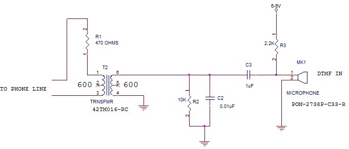 voltage What kind of Mic do I need to connect to a pots telephone line to speak circuit
