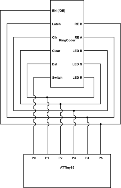communication Multiplex data and LED pin circuit