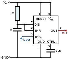 Why are 555 IC pin diagrams so random circuit