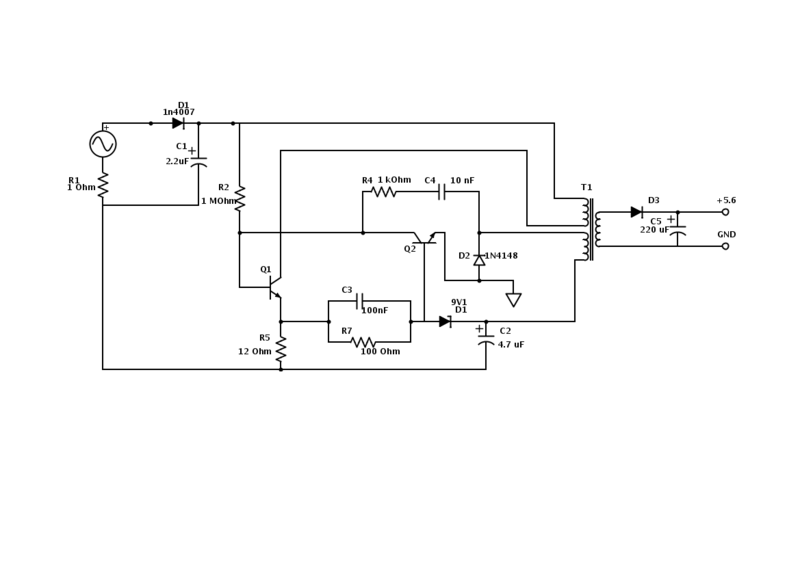 switch mode power supply How does this circuit regulate voltage – Circuit Schematic