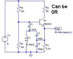 rfid How to design an Oscillator Circuit (500 MHz range) with no Op amps – Circuit Schematic