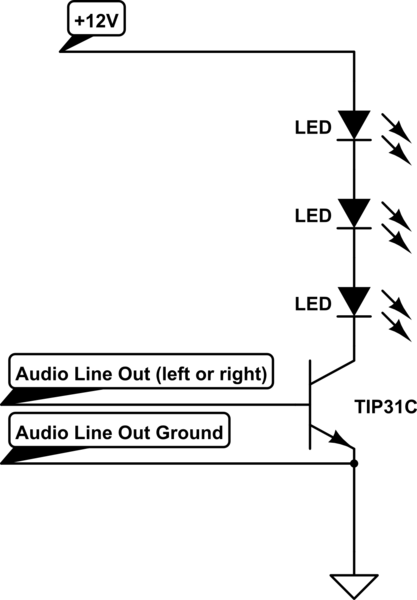 led How can I effectively reduce the voltage needed to activate a transistor circuit