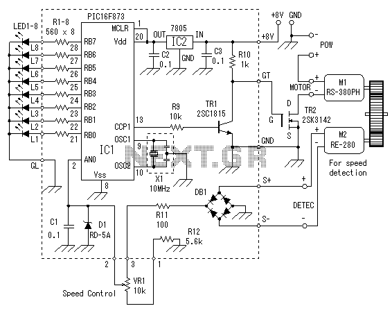 Pwm Dimmer Motor Speed Controller – Circuit Schematic