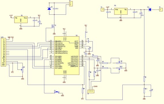 digital voltmeter – Circuit Schematic
