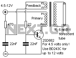 Inverter circuit for florescents circuit