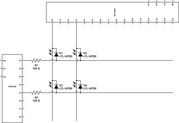 led Arduino multiplexing help needed circuit