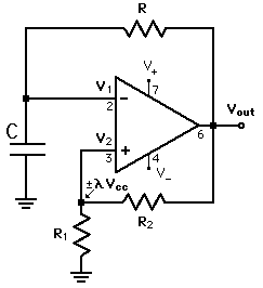 op amp Getting PWM with an astable multivibrator square wave generator circuit
