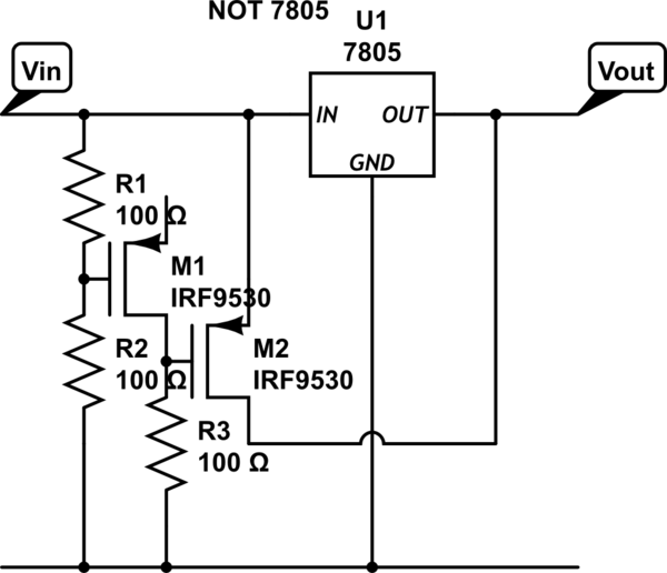 power Voltage supply clipping to circuit