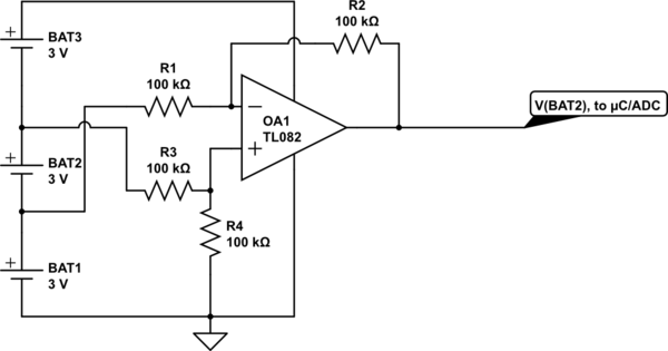 integrated circuit Improving absolute precision of ADC to balance battery voltage circuit