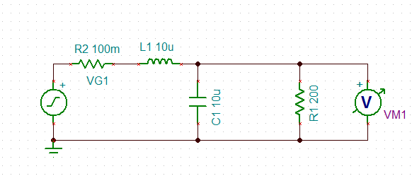 power supply Inductive choke with bypass capacitors – Circuit Schematic