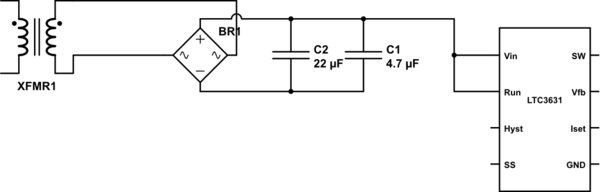 How to properly snub transient spikes from a transformer and prevent switch mode power supply burn out – Circuit Schematic