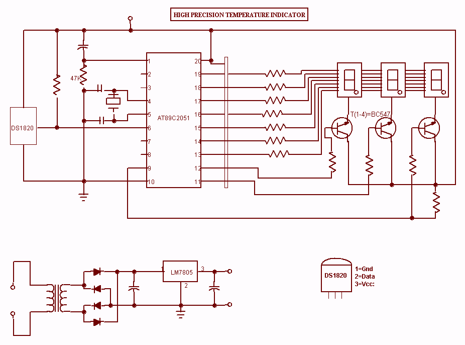 High Precision Temperature Indicator circuit