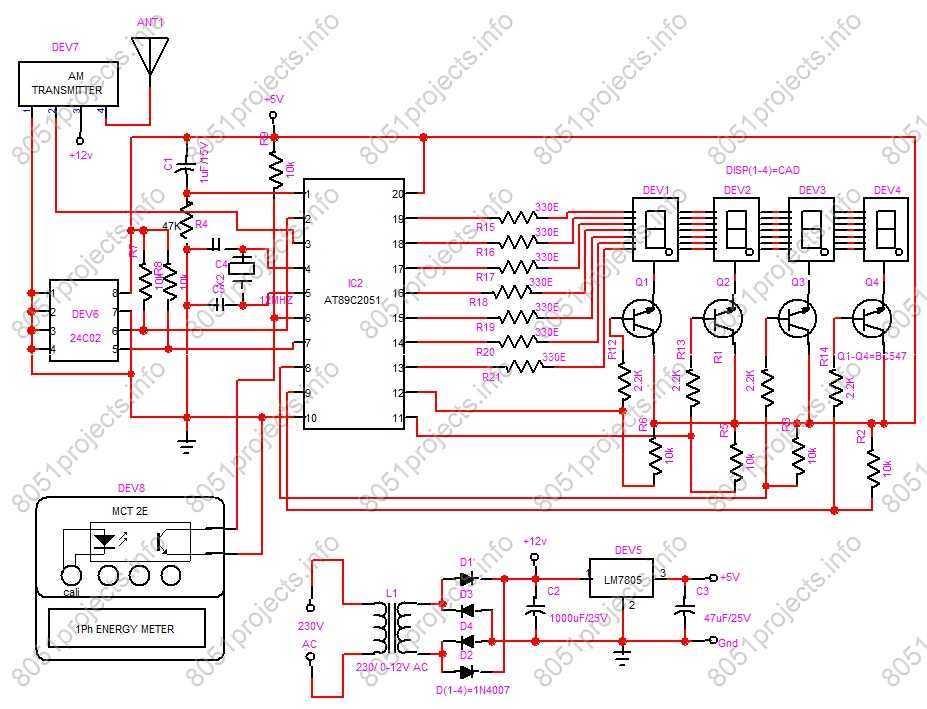 RF based Automatic meter reading circuit