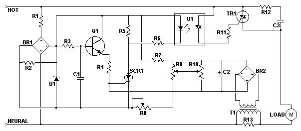 AC Motor Speed Control circuit – Circuit Schematic