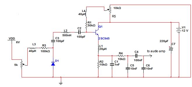 Help me fix the noise in a FM receiver with AC/DC rectifier – Circuit Schematic