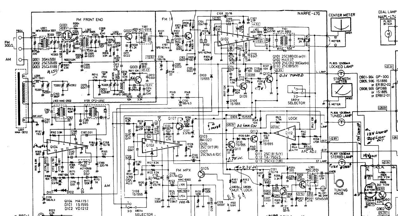 Onkyo TX2500 mk II circuit