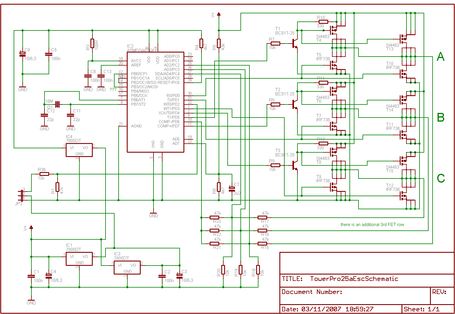 circuit board for throttle control – Circuit Schematic